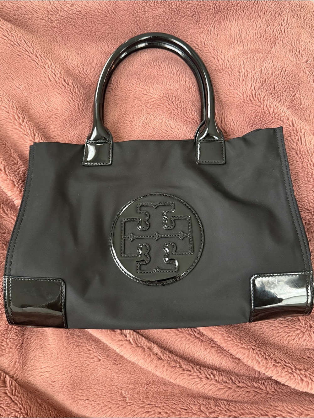 Tory Burch Ella Patent Nylon Tote